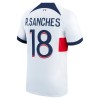 Maglia ufficiale Paris Saint Germain R.Sanches 18 Trasferta 2023-24 per Uomo